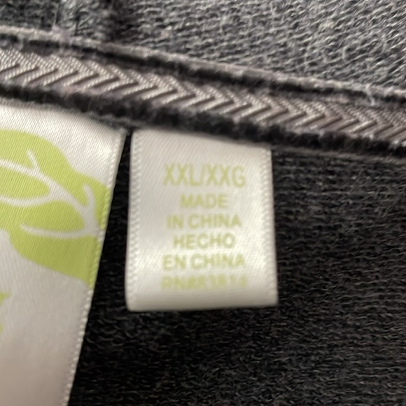 Green Tea Women’s Gray Cardigan XXL - Picture 5 of 6